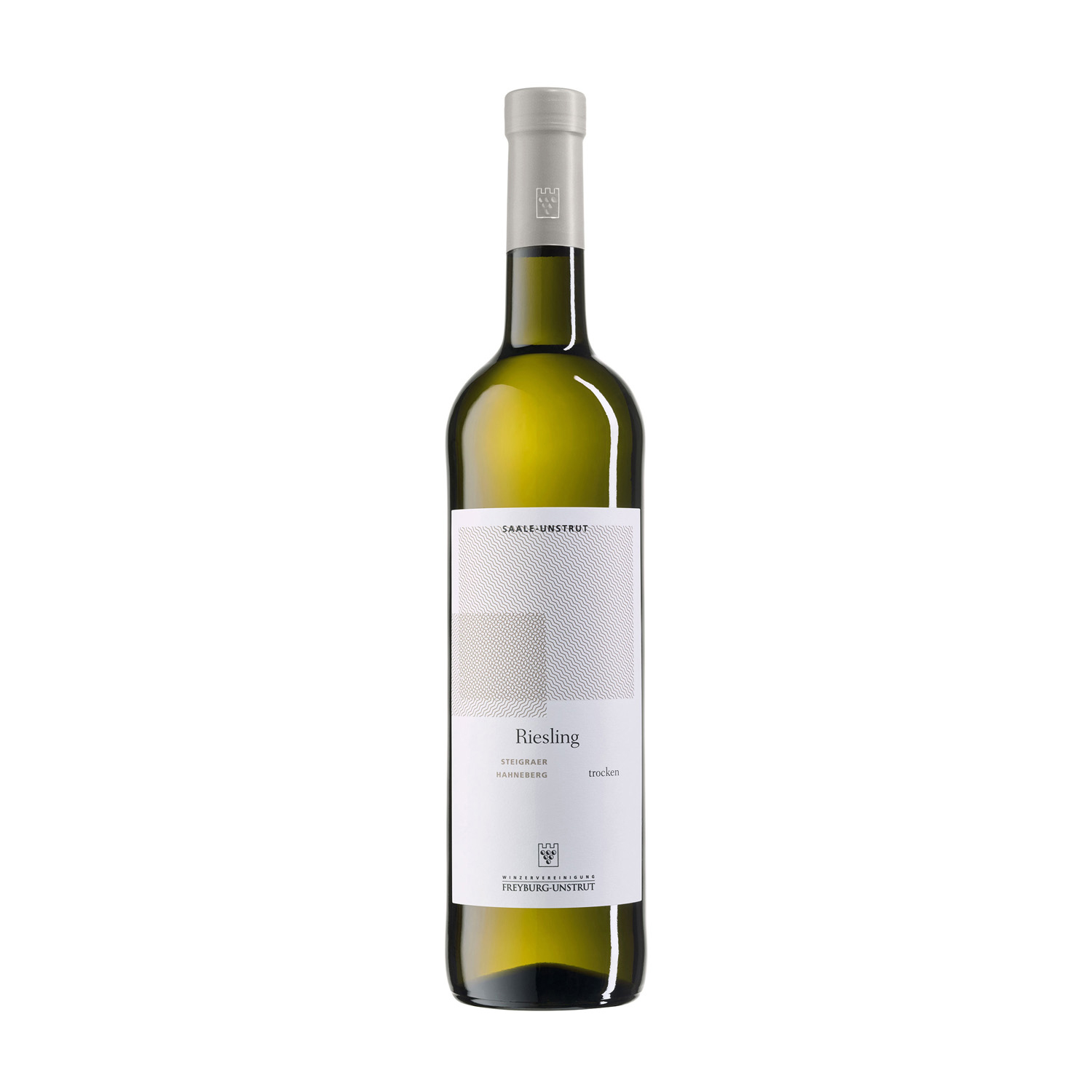 Riesling trocken 2020 Steigraer Hahnenberge Spätlese Deutscher Prädikatswein 0,75l Eine 0,75 Liter Flasche Weißwein Riesling trocken ausgebaut