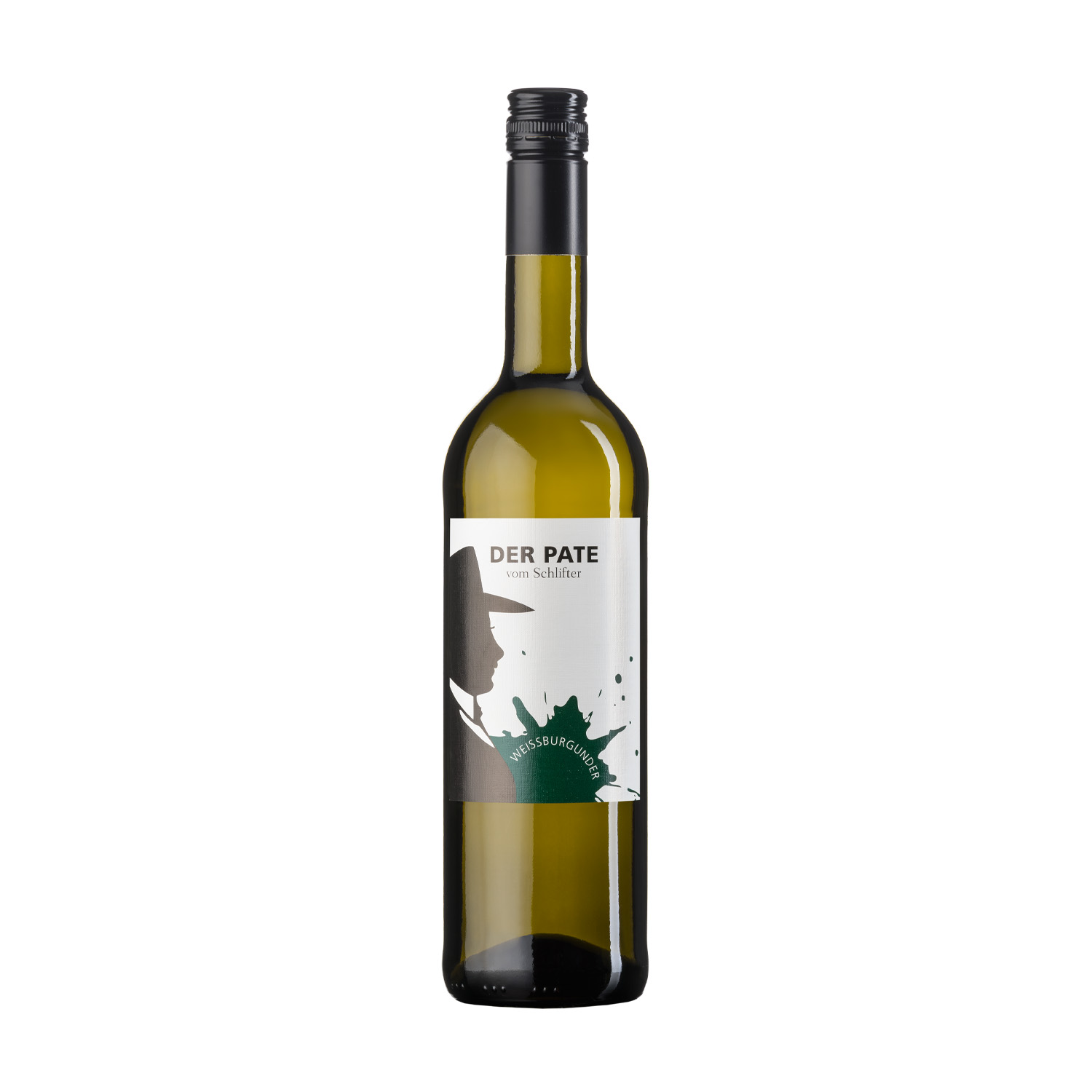 Eine 0,75 Liter Flasche Weißwein Der Pate Weißburgunder