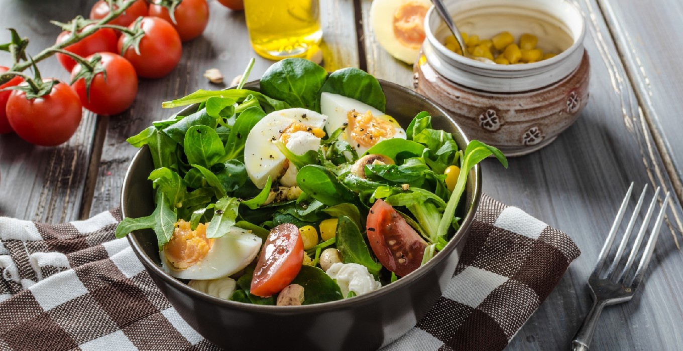 Feldsalat mit Rinderfiletstreifen 