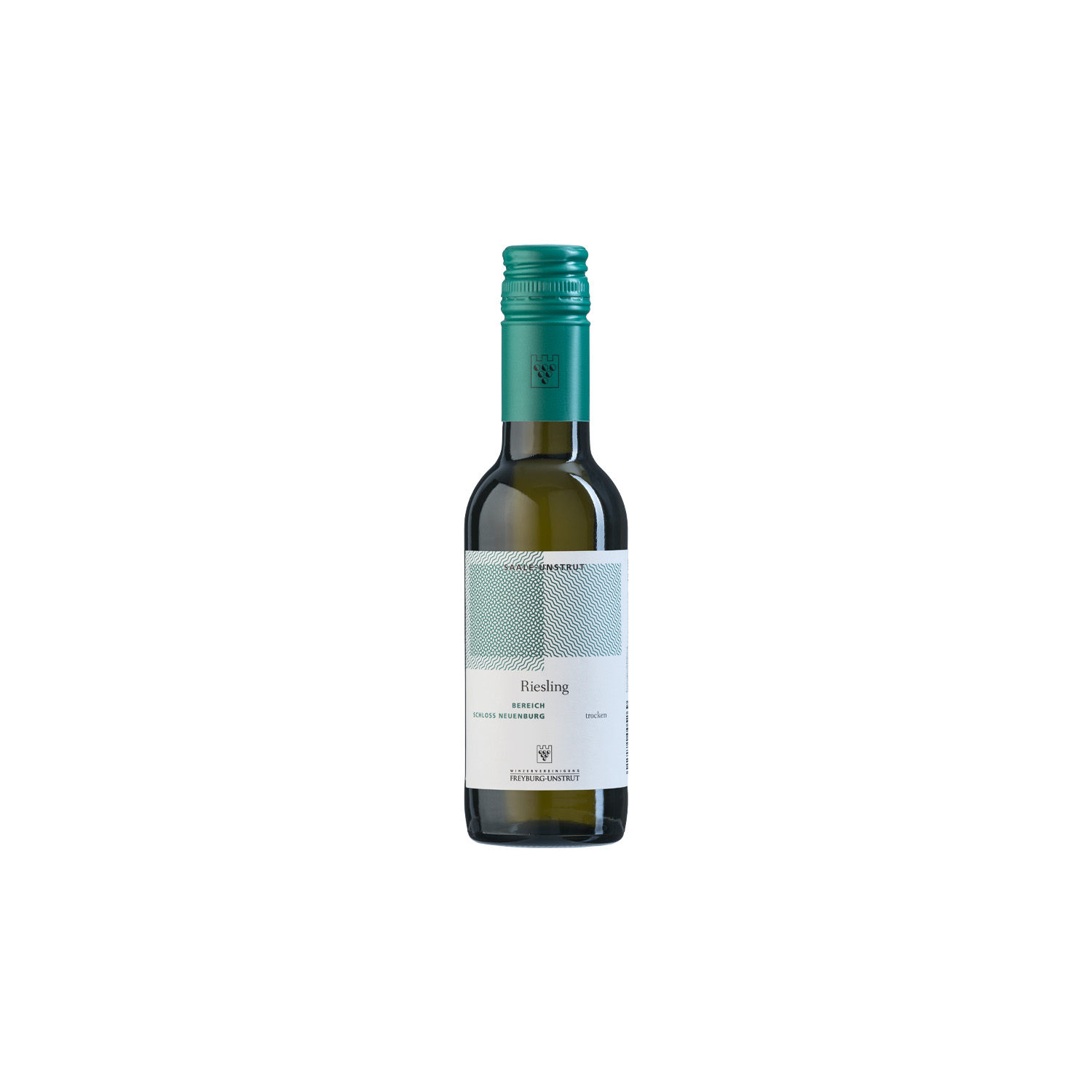 Riesling trocken 2022 Bereich Schloss Neuenburg Deutscher Qualitätswein 0,25l   Eine kleine 0,25 Liter Flasche Weißwein Riesling trocken ausgebaut