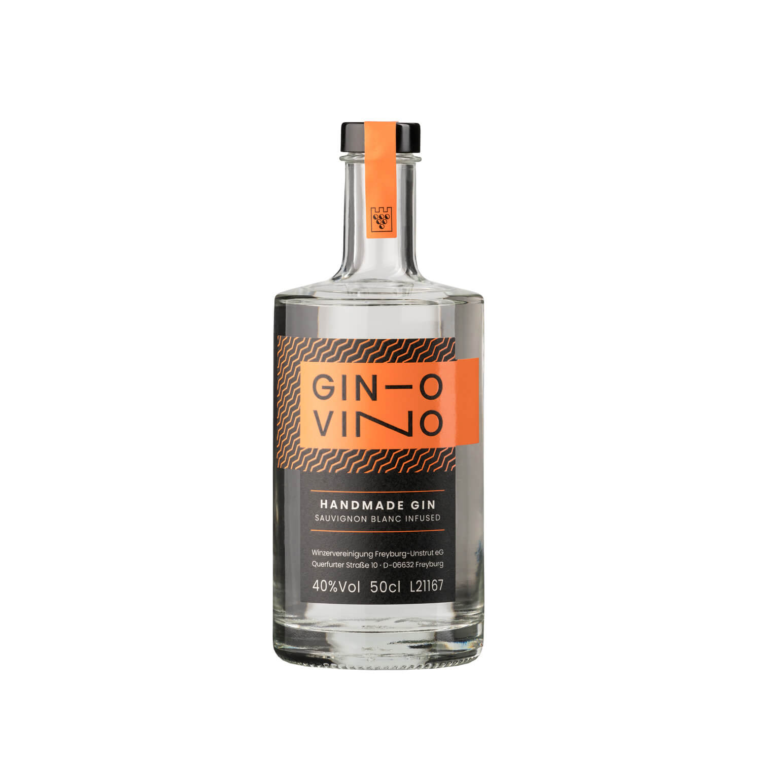 Eine halbe Liter Flasche Gin ideal mit Sauvignon Blanc kombiniert