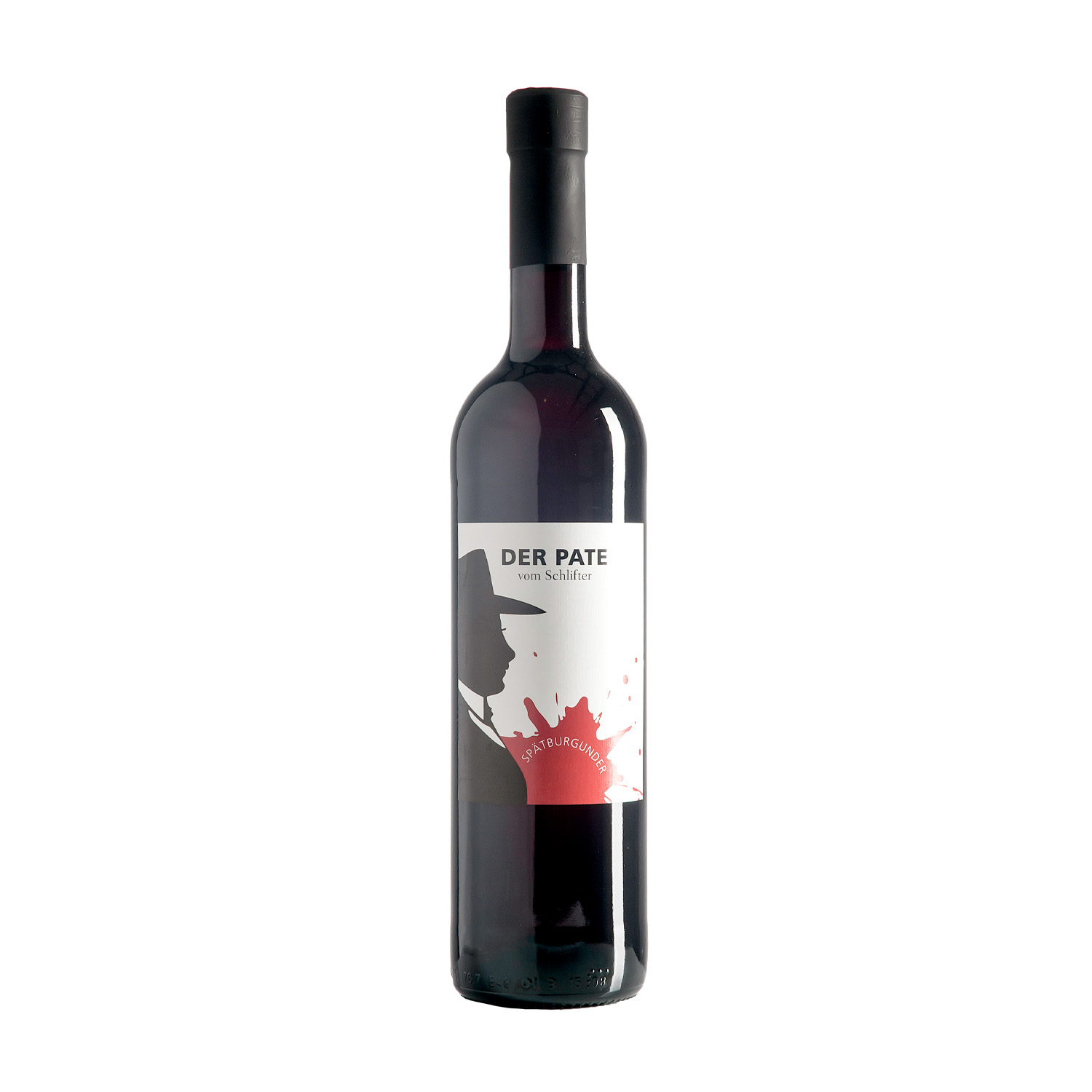 Eine 0,75 Liter Flasche Rotwein Der Pate Spätburgunder