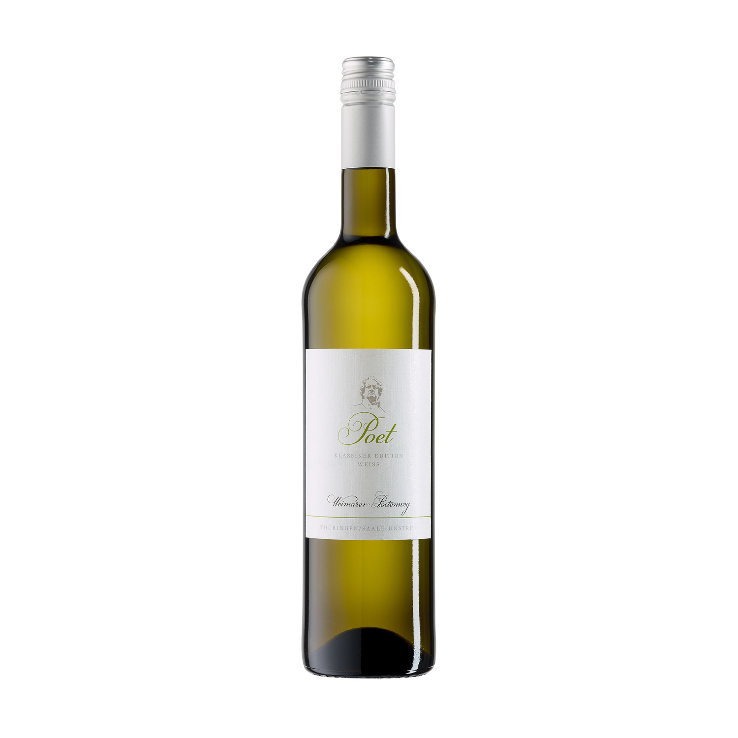 Poet weiß halbtrocken Deutscher Qualitätswein 0,75l Eine 0,75 Liter fruchtbetonte Cuvée Flasche Poet Weiß trocken ausgebaut
